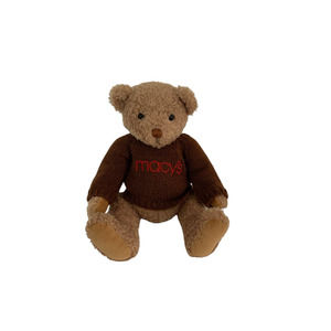 Vintage Gund 2002 Macy's Teddy Bear Classic Brown Edition with Sweater 14 Inches
